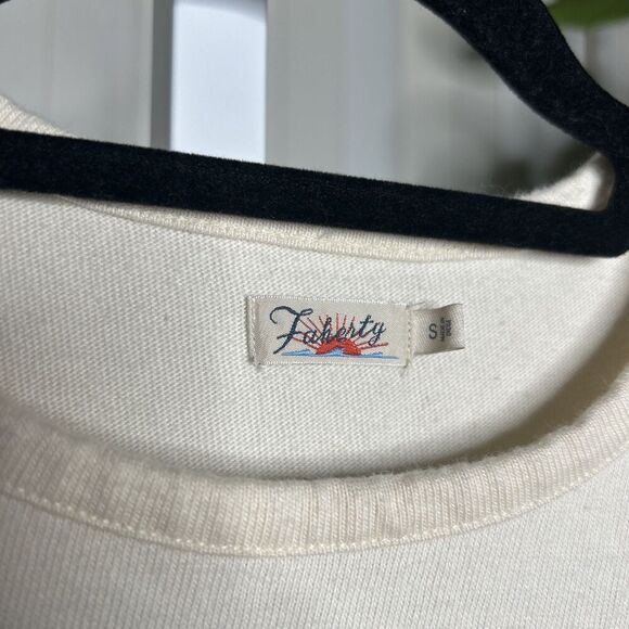 Faherty Shift Cotton Dress Nautical Short Sleeves Preppy Size S - Picture 2 of 7